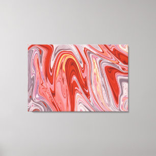 Impressão Em Tela Pintura do Abstrato Lava Melhor abstrato