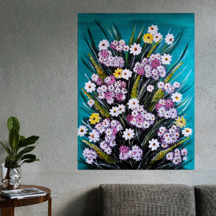 Impressão Em Tela Pintura do Buquê de Primavera por Alfred Fox