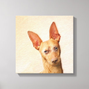 Impressão Em Tela Pintura do Cirneco dell’Etna - Arte do Cachorro Or