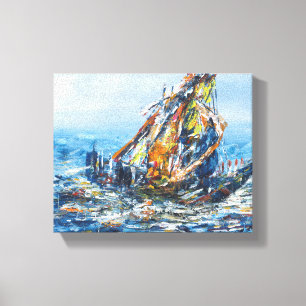 Impressão Em Tela Pintura do Declive da Parede de Entrega