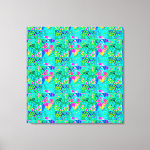 Impressão Em Tela Pintura do Jardim com Hydrangea e Blues