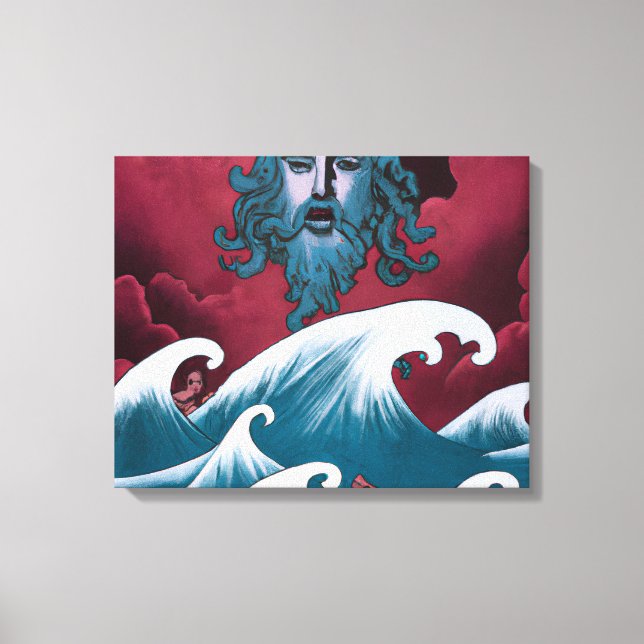 Impressão Em Tela Pintura do óleo de Crimson Neptune (Frente)