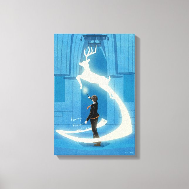 Impressão Em Tela Pintura do Patrono de HARRY POTTER™ (Frente)