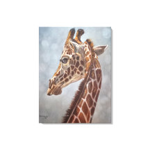 Pintura Elegante de Girafa em Grande Porte