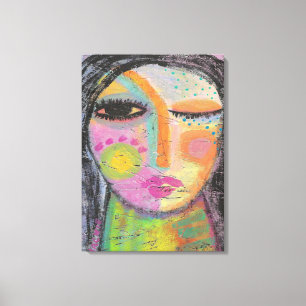 Impressão Em Tela Pintura em acrílico de Abstrato Daydream sobre o 