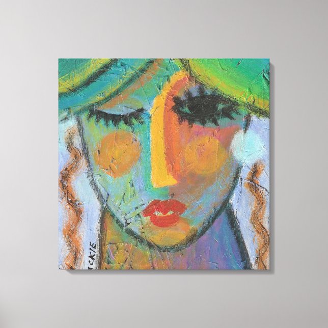 Impressão Em Tela Pintura em acrílico no bom dia na OSB (Frente)