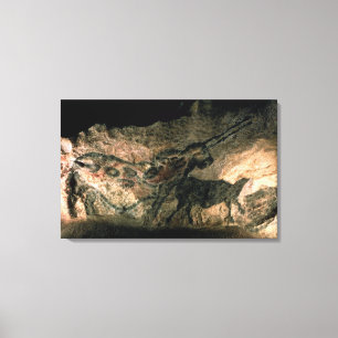 Impressão Em Tela Pintura em rocha de um animal corado, c.17000 BC (