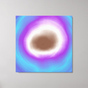 Impressão Em Tela Pintura espiral abstrato acrílica colorida
