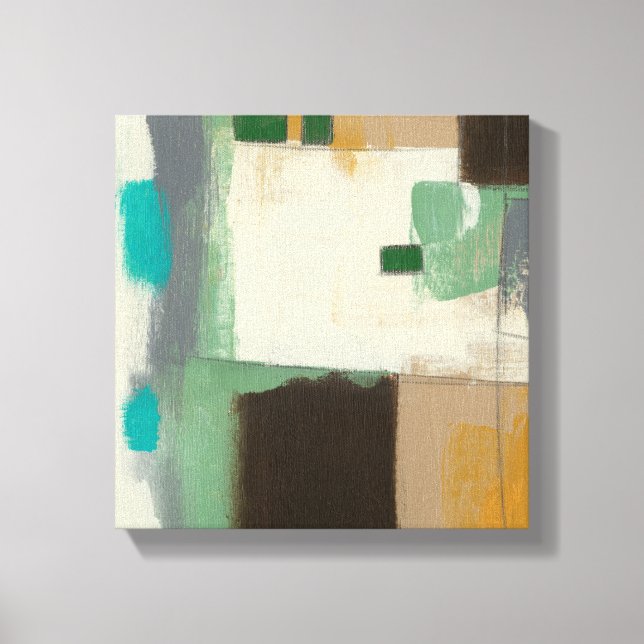 Impressão Em Tela Pintura expressionista com Traços Pesados de Pince (Frente)