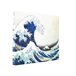Impressão Em Tela "Pintura japonesa da grande onda" por Hokusai