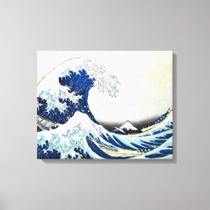 Impressão Em Tela "Pintura japonesa da grande onda" por Hokusai