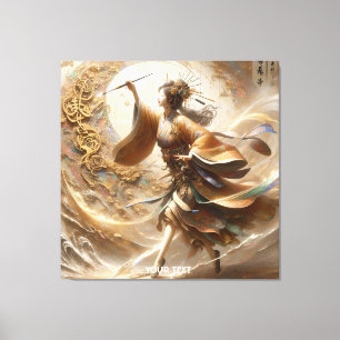 Impressão Em Tela Pintura Japonesa Fantasy Bonita