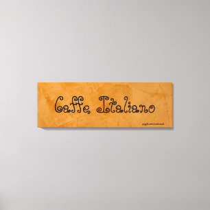 Impressão Em Tela Pintura Laranja Toscana Caffe Italiano