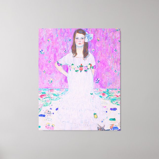 Impressão Em Tela Pintura Mäda Primavesi de Gustav Klimt (Frente)