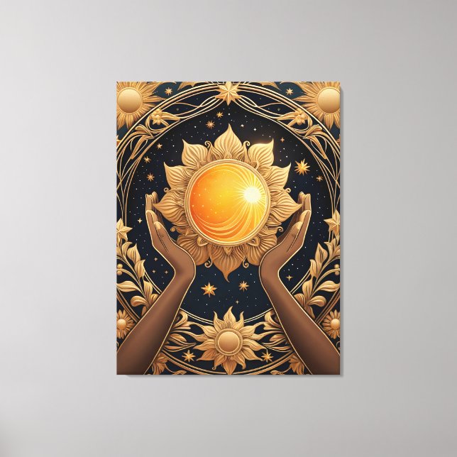 Impressão Em Tela pintura mágica do tarot (Frente)