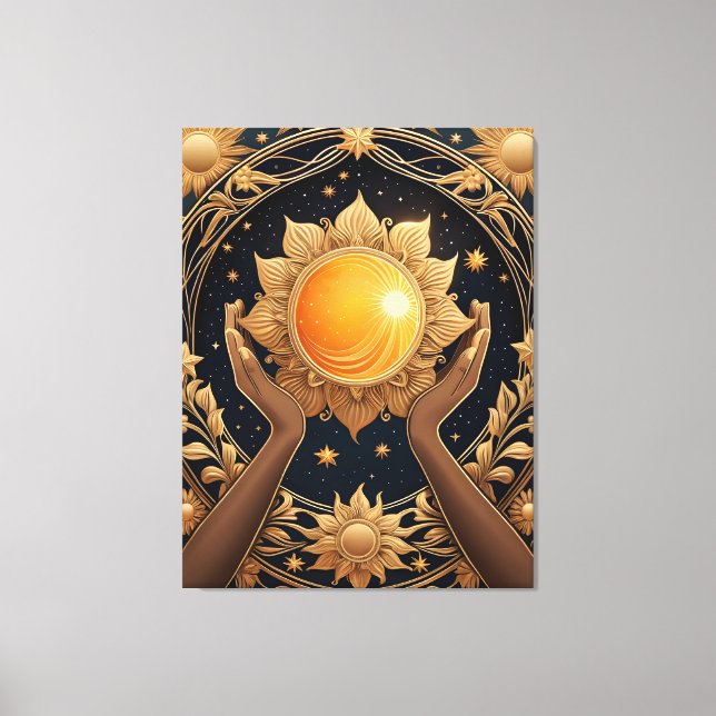 Impressão Em Tela pintura mágica do tarot (Frente)