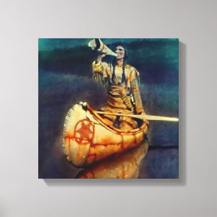 Impressão Em Tela Pintura ocidental de N C Wyeth “O Chamado do Alce”
