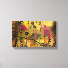 Impressão Em Tela Pintura Oriental. estilo japonês