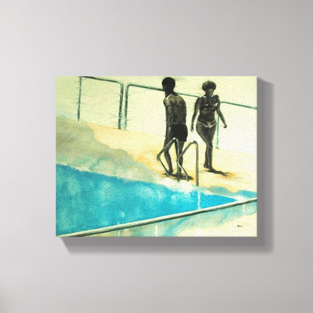 Impressão Em Tela Pintura retrato contemporâneo (Frente)