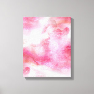 Impressão Em Tela pintura vanguardista vermelha da mão do fundo da