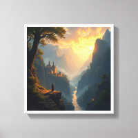 Pinturas Digitais de Paisagens de Fantasia para Pa