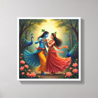 Pinturas Espirituais de Radha Krishna 🌺🎶.