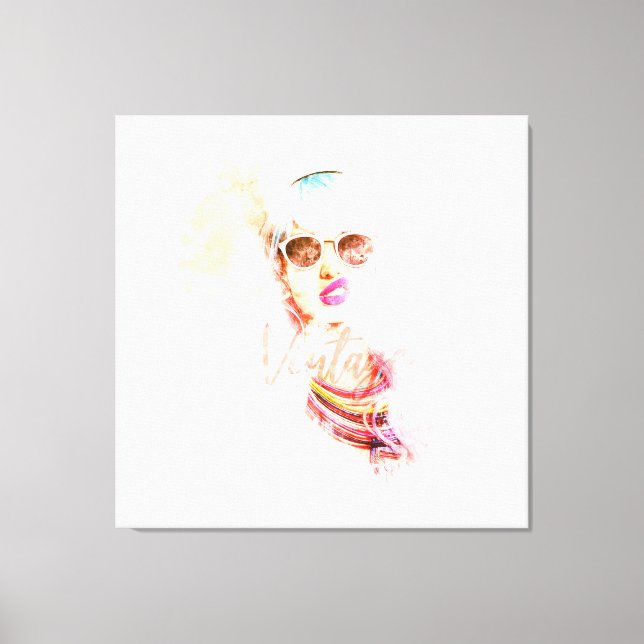 Impressão Em Tela Pinup Girl  (Frente)