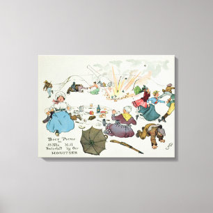 Impressão Em Tela Piquenique do Boer no monte médio perturbado