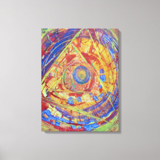 Impressão Em Tela Pirâmide Abstrata