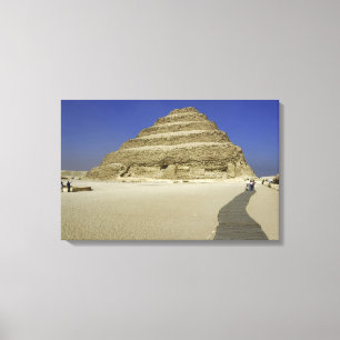 Impressão Em Tela Pirâmide de degraus em Saqqara, uma das primeiras