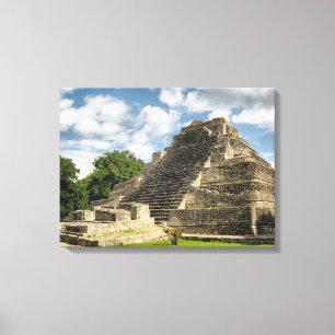 Impressão Em Tela Pirâmide Mayan