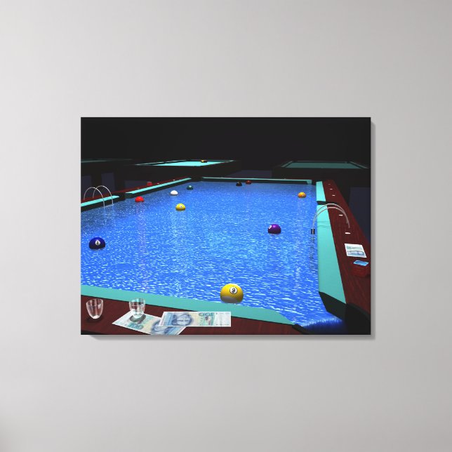 Impressão Em Tela Piscina Billiard (Frente)