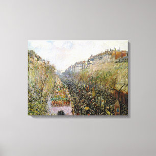 Impressão Em Tela Pissarro - Boulevard Montmartre, Terça-feira de Ca