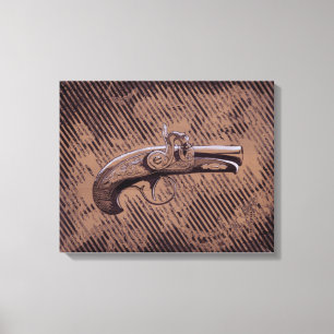 Impressão Em Tela Pistola do Derringer de Philadelphfia