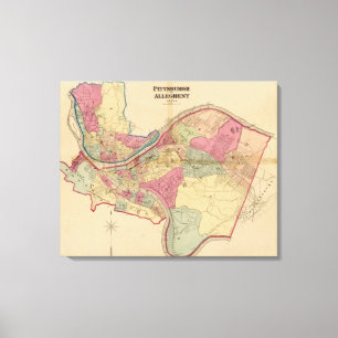 Impressão Em Tela Pittsburgh e Allegheny