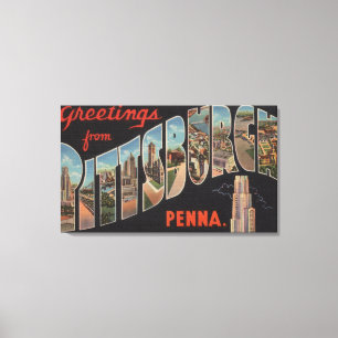Impressão Em Tela Pittsburgh, Pensilvânia - grandes cenas da letra