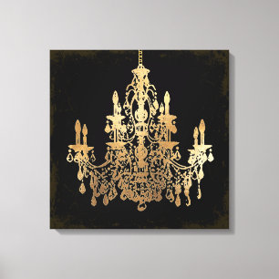 Impressão Em Tela PixDezines DIY Grunge Bckgrand/Faux Dourado Chande