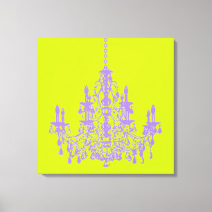 Impressão Em Tela PixDezines faz um candelabro de cristal roxo