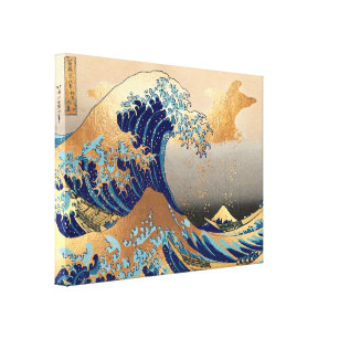 Impressão Em Tela PixDezines Vintage, Excelente Wave, Hokusai 葛 飾 北 