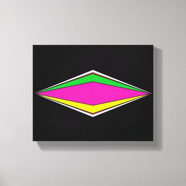 Impressão Em Tela pixels de anos 80 (Frente)