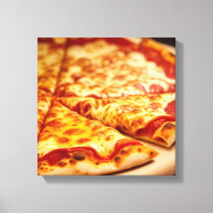 Impressão Em Tela Pizza de Queijo