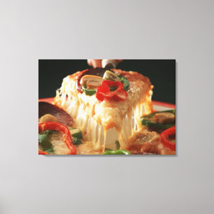 Impressão Em Tela Pizza misturada