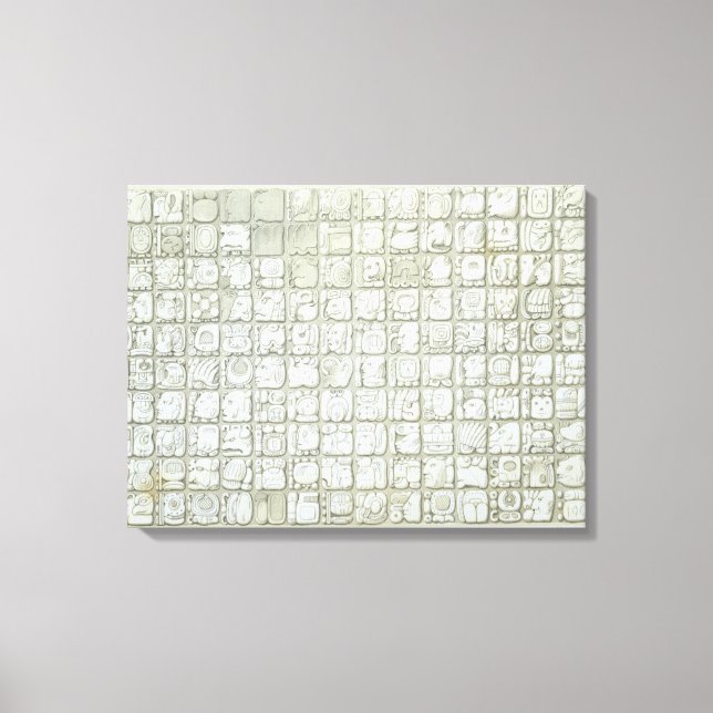 Impressão Em Tela Placa de escrevendo ideográfico do Templo de I (Frente)