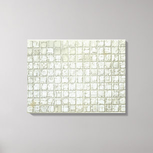 Impressão Em Tela Placa de escrevendo ideográfico do Templo de I