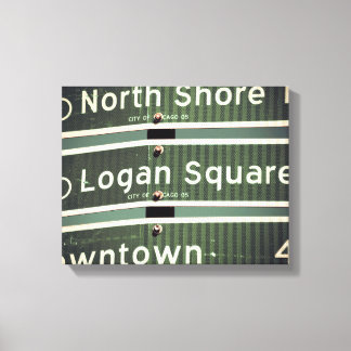 Impressão Em Tela placa de rua Chicago