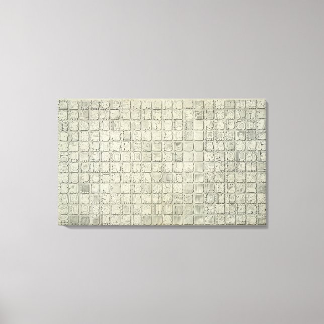 Impressão Em Tela Placa grande com escrevendo ideográfico do Tiver (Frente)