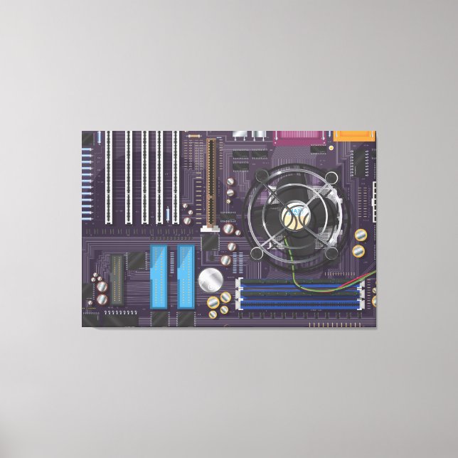 Impressão Em Tela Placa-mãe de computador (Frente)