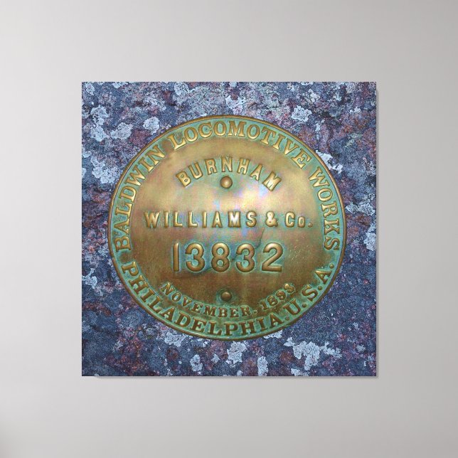 Impressão Em Tela Placa para construção de locomotivas a vapor (Frente)