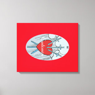 Impressão Em Tela Placa Tarot 3 Espadas Troço_Trova