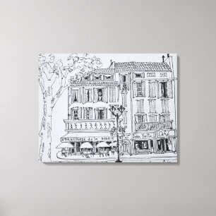 Impressão Em Tela Place de L'Hotel de Ville  Aix en Provence